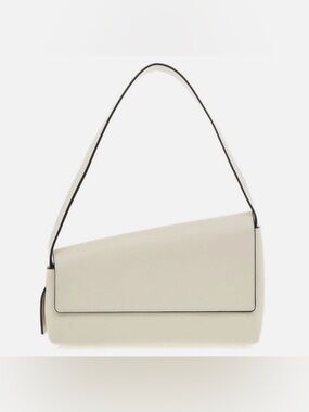 STAUD white acute angle shoulder bag